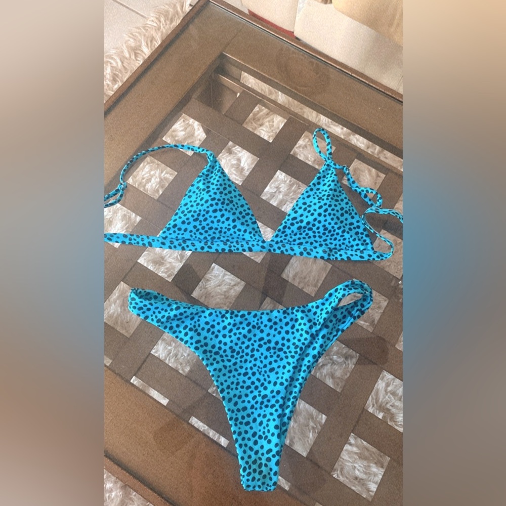 Blue bikini